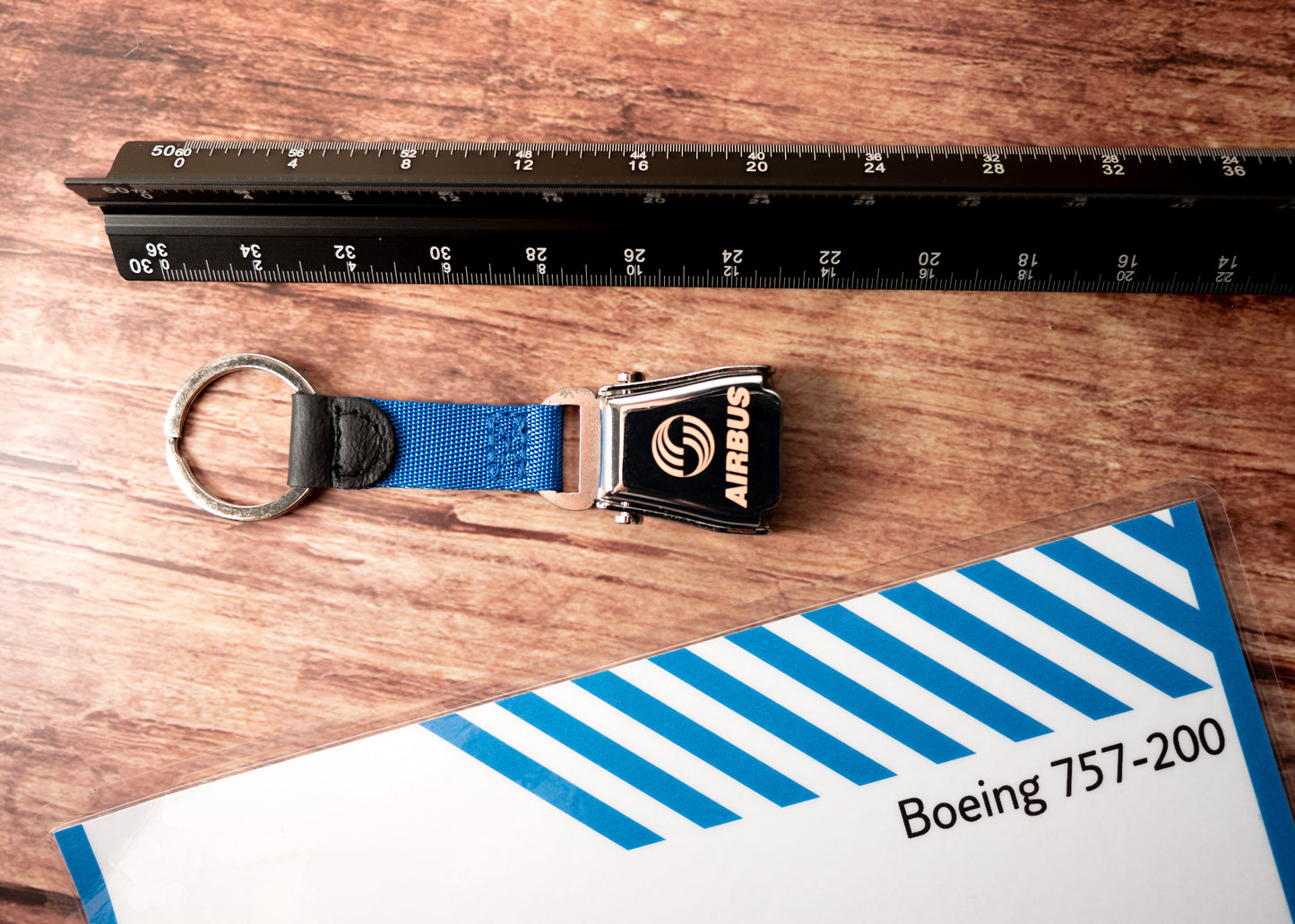 Airline Seatbelt Keyring - Can be personalised